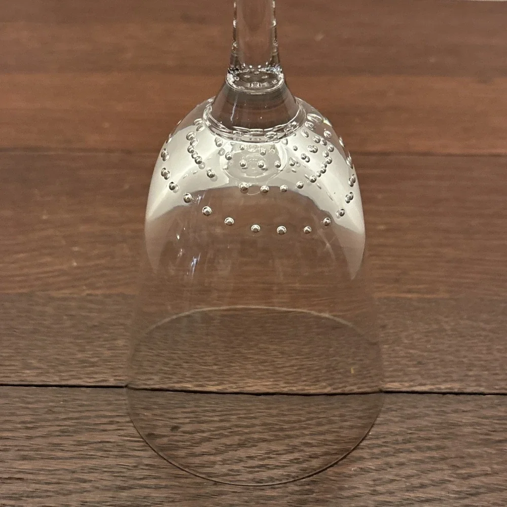 Pier 1 Bubbles Water Goblet 9 1/8